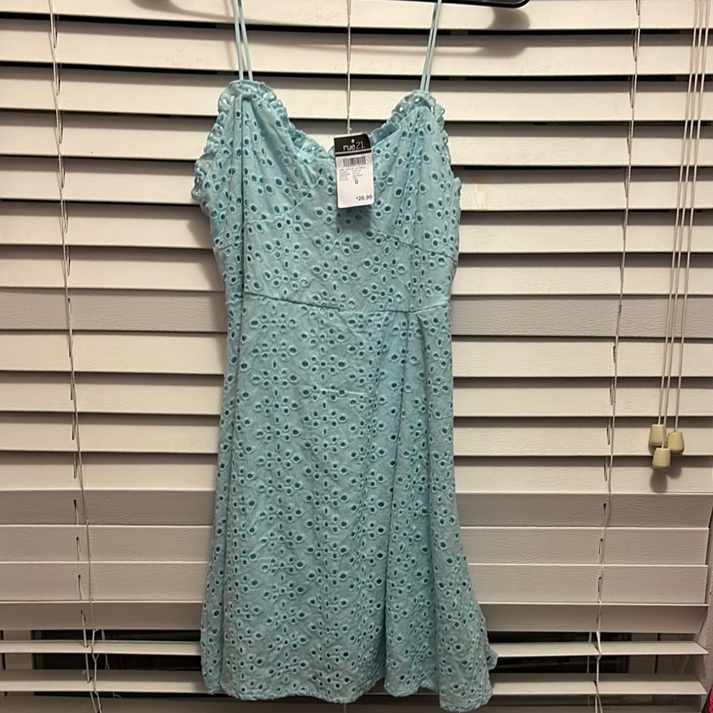 Rue21 Green Spaghetti Strap Sundress Mini